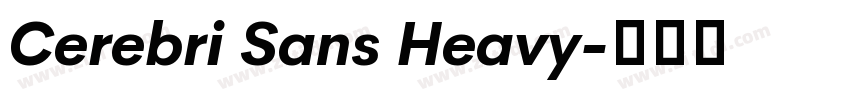 Cerebri Sans Heavy字体转换